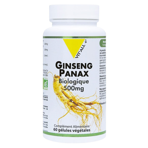 Vit'all+ Ginseng Panax 500mg Bio 60 gelules vegetales