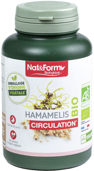 Nat & Form Bio Hamamélis 200 gélules végétales