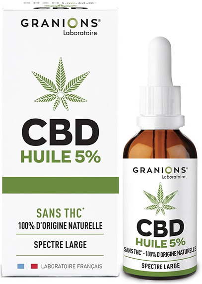 Laboratoire des Granions Granions Huile CBD 5% 10ml