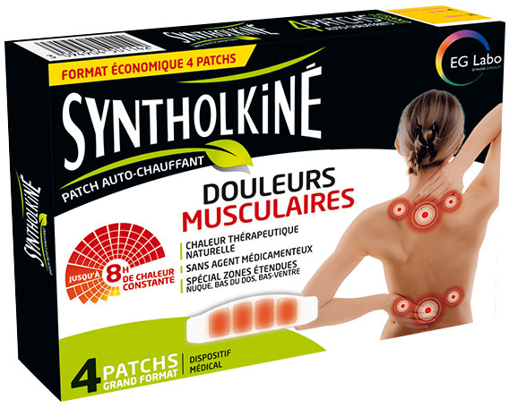 SyntholKiné Patch Chauffant Dos 4 unités