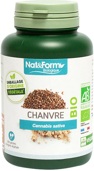 Nat & Form Bio Chanvre 200 gélules végétales