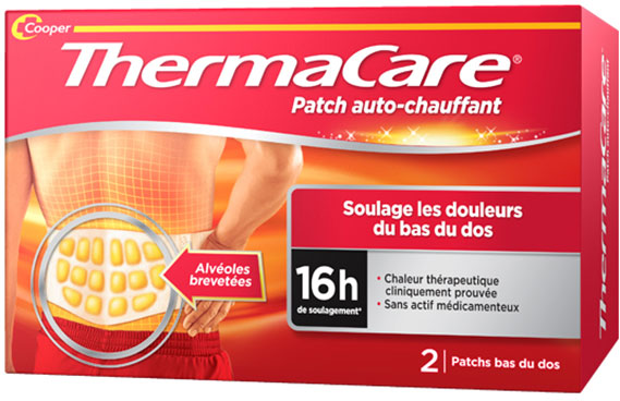 Thermacare Patch Auto-Chauffant Patchs Bas du Dos 2 unités