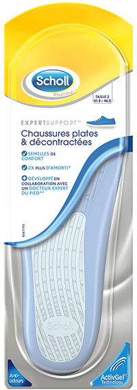 Scholl Expert Support Semelles Chaussures Plates & Décontractées Taille 2