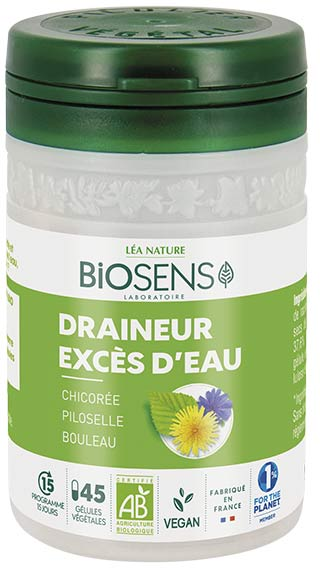 Biosens Draineur Excès d'Eau Bio 45 gélules végétales