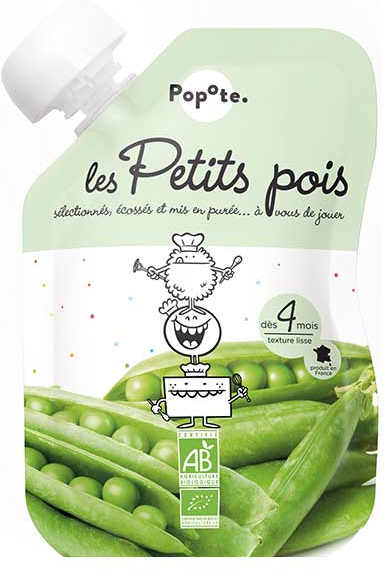 Popote Les Légumes Gourde Petit Pois +4m Bio 120g