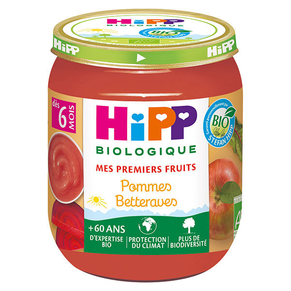 Hipp Fruits et Céréales Pommes Betteraves +6m Pot de 125g