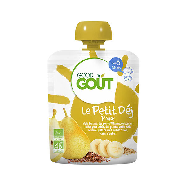 Good Goût Le Petit Dèj Gourde Poire +6m Bio 70g