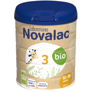 Novalac Lait de Croissance 3eme Âge Bio 800g