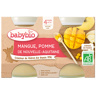 Babybio Fruits Pot Mangue Pomme +4m Bio 2 x 130g