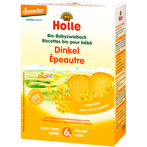 Holle Biscottes Epeautre Bio +6m 2 x 100g - Publicité