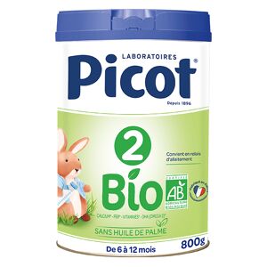 Picot Bio Lait 2ème Âge 800g - Publicité