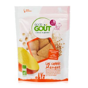 Good Goût Biscuits Carrés Mangue +8m Bio 50g - Publicité