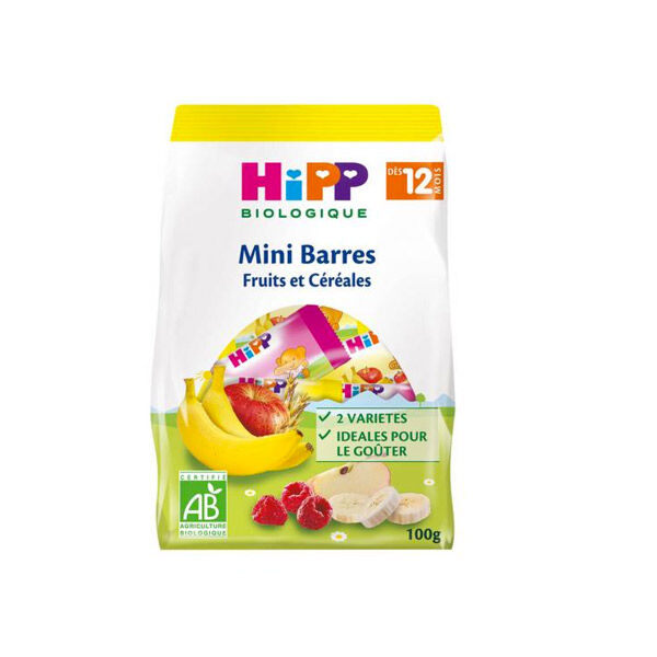 Hipp Bio Barres Mini Fruits et Céréales +12m 100g