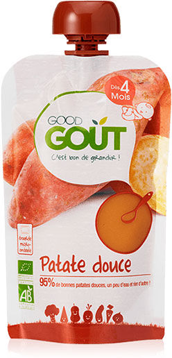 Good Gout Good Goût Gourde de Légume Patate Douce dès 4m 120g