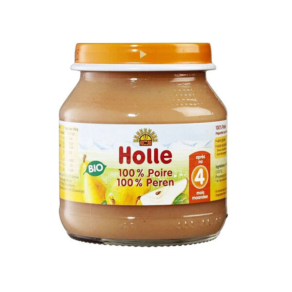 Holle Petit Pot Poire Bio +4m 125g