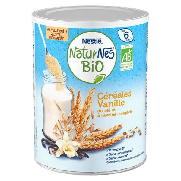 Naturnes Nestlé Naturnes Céréales Vanille Bio 240g