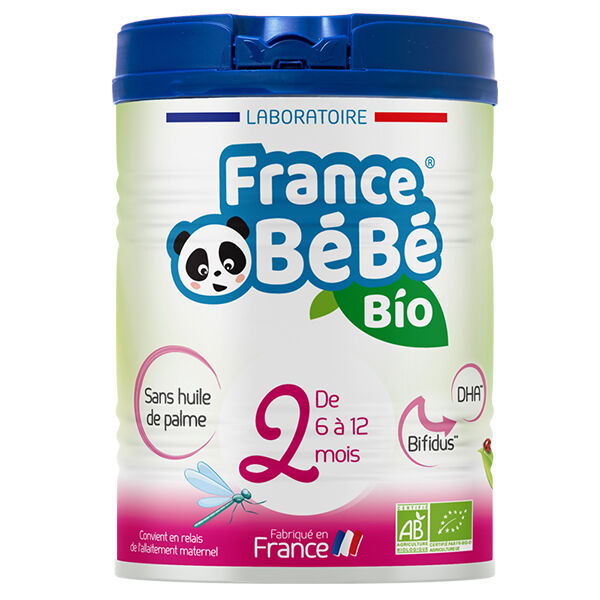 France Bébé Nutrition France Bébé Bio Lait 2ème Âge 800g