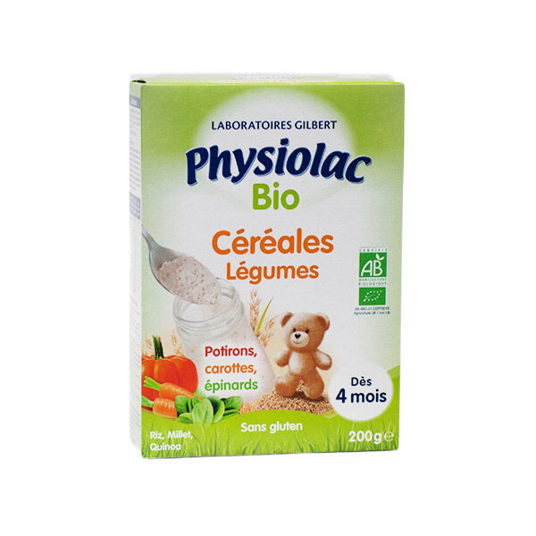 Physiolac Bio Céréales aux Légumes 6 mois+ 200g