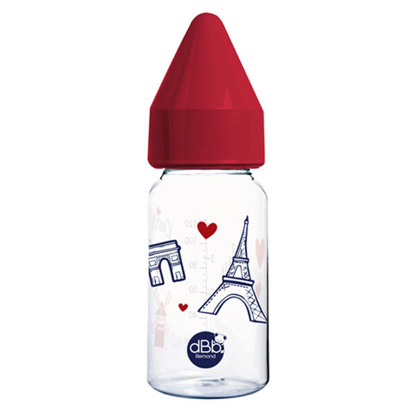 dBb Remond Biberon Régul'Air Rouge Paris 0-4 mois 110ml