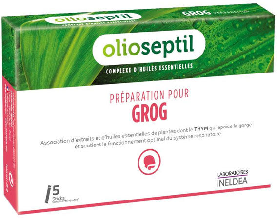 Ineldea Olioseptil Préparation pour Grog 5 sticks