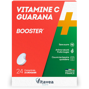 Vitavea Vitamine C + Guarana Booster 24 comprimes a croquer