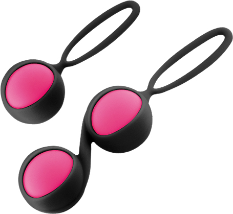 Yoba Coffret Boules de Geisha Rééducation Périnée Silicone Rose et Noir