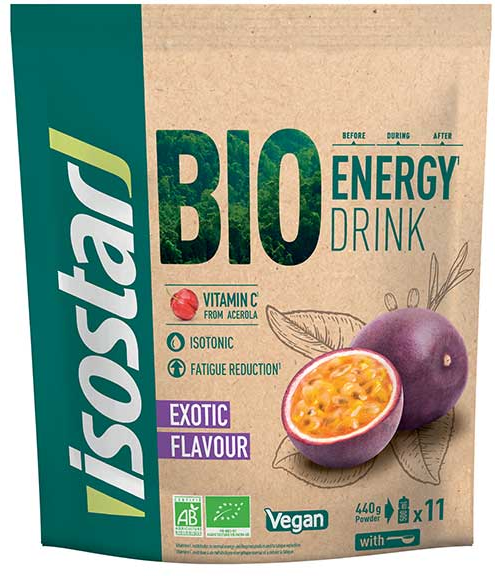 Isostar Bio Energy Boisson Énergétique Fruits Exotiques 440g