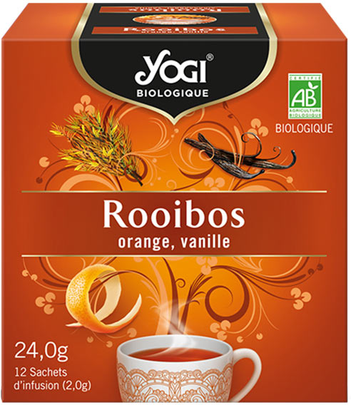 Yogi Biologique Infusions Vanille et Extraits d'Orange Bio 12 sachets