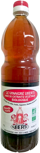 Uberti Vinaigre de Cidre Enrichi Bio 50 Extraits Végétaux 1L