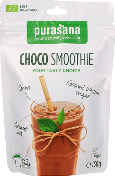 Purasana Choco Smoothie Shake Poudre Bio 150g