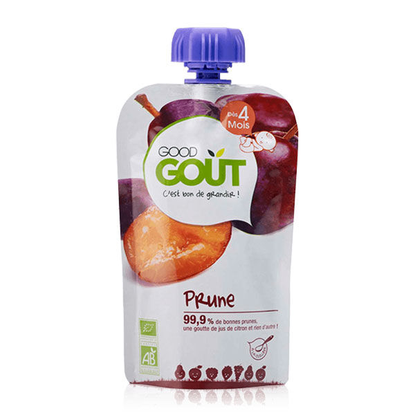 Good Goût Gourde Compote de Fruits Prune +4m Bio 120g