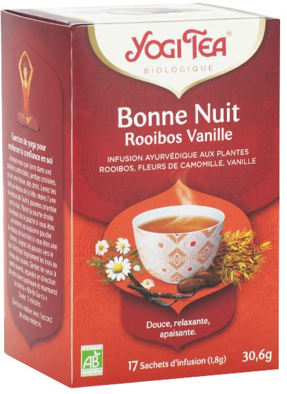 Yogi Tea Bonne Nuit Rooibos Vanille 17 sachets