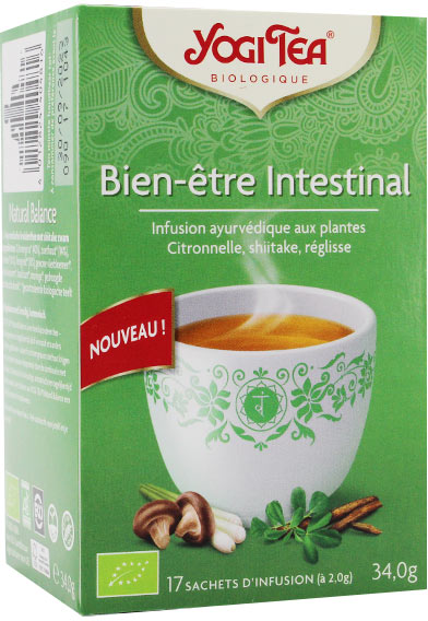 Yogi Tea Bien-Être Intestinal Infusion Ayurvédique Bio 17 sachets