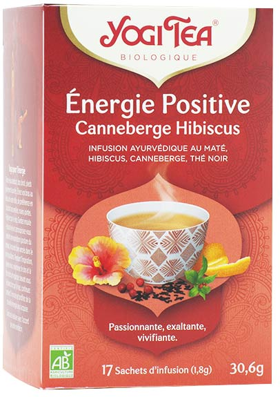 Yogi Tea Energie Positive Canneberge Hibiscus 17 sachets