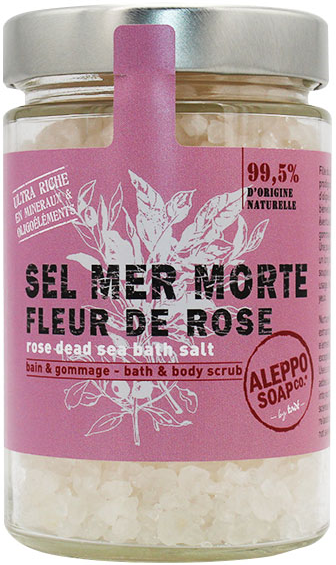 Tadé Aleppo Sel de Bain de la Mer Morte Fleur de Rose 300g