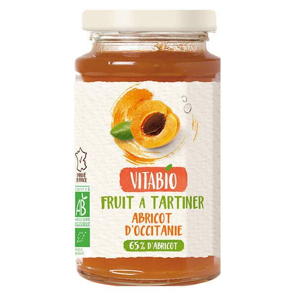 Vitabio Fruit à Tartiner Abricot d'Occitanie Bio 290g