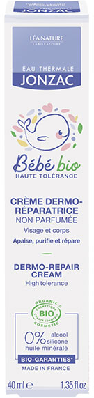 Eau Thermale Jonzac Bébé Crème Dermo-Réparatrice Bio 40ml