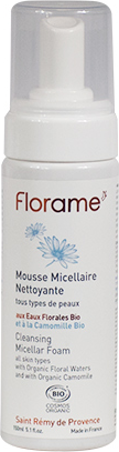 Florame Visage Mousse Micellaire Nettoyante Bio 150ml