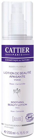 Cattier Nettoyant & Démaquillant Lotion de Beauté Apaisante Rosée Florale Bio 200ml