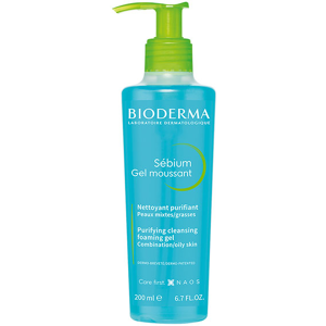 Bioderma Sebium Gel Moussant Nettoyant Purifiant Peaux Mixtes a Grasses 200ml