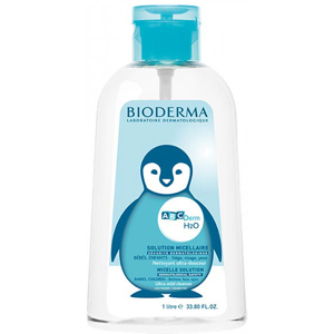 Bioderma ABCDerm H2O Eau Micellaire Ultra Douce Nettoyante Sans Rincage Bebe 1L