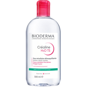 Bioderma Crealine H2O TS Eau Micellaire Peaux Sensibles Tres Seches 500ml