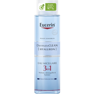 Eucerin DermatoClean Hyaluron Eau Micellaire 3 en 1 Tous Types de Peaux 400ml