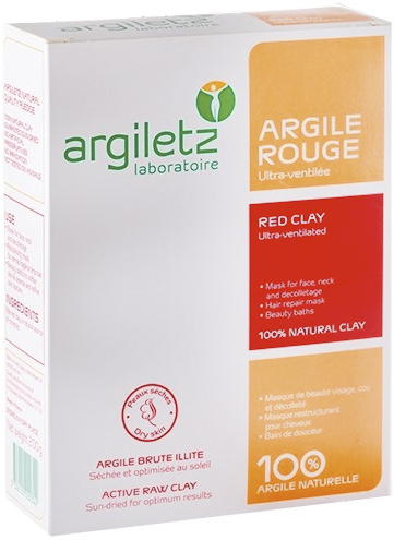 Argiletz Argiles de Couleur Argile Rouge Ultra Ventilée 200g