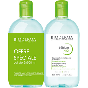 Bioderma Sébium H2O Solution Micellaire Peaux Mixtes à Grasses Lot