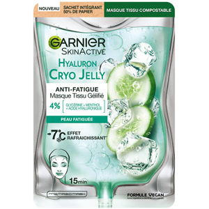 Garnier Skin Active Masque Tissu Gélifié Anti-Fatigue Hyaluron Cryo Jelly