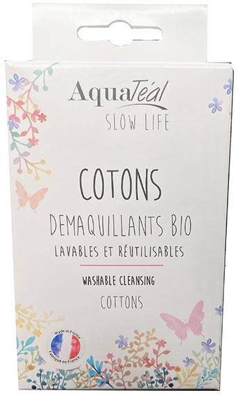 Aquateal Aquatéal Cotons Démaquillants Bio Lavables et Réutilisables 3 unités