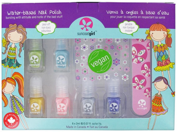 SunCoat Girl Kit Vernis à Ongles à Base d'Eau Vegan