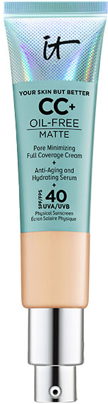 IT Cosmetics Fond de Teint Your Skin But Better CC+ Oil Free Matte Crème Correctrice Mate SPF40 Neutral Medium 32ml