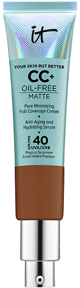 IT Cosmetics Fond de Teint Your Skin But Better CC+ Oil Free Matte Crème Correctrice Mate SPF40 Rich Honey 32ml